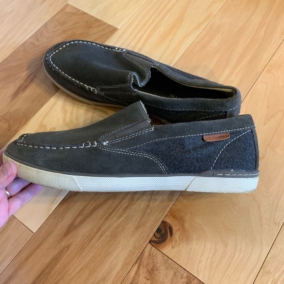 Bass wool and suede Olsen boat shoes. 12 - Picture 4 of 5